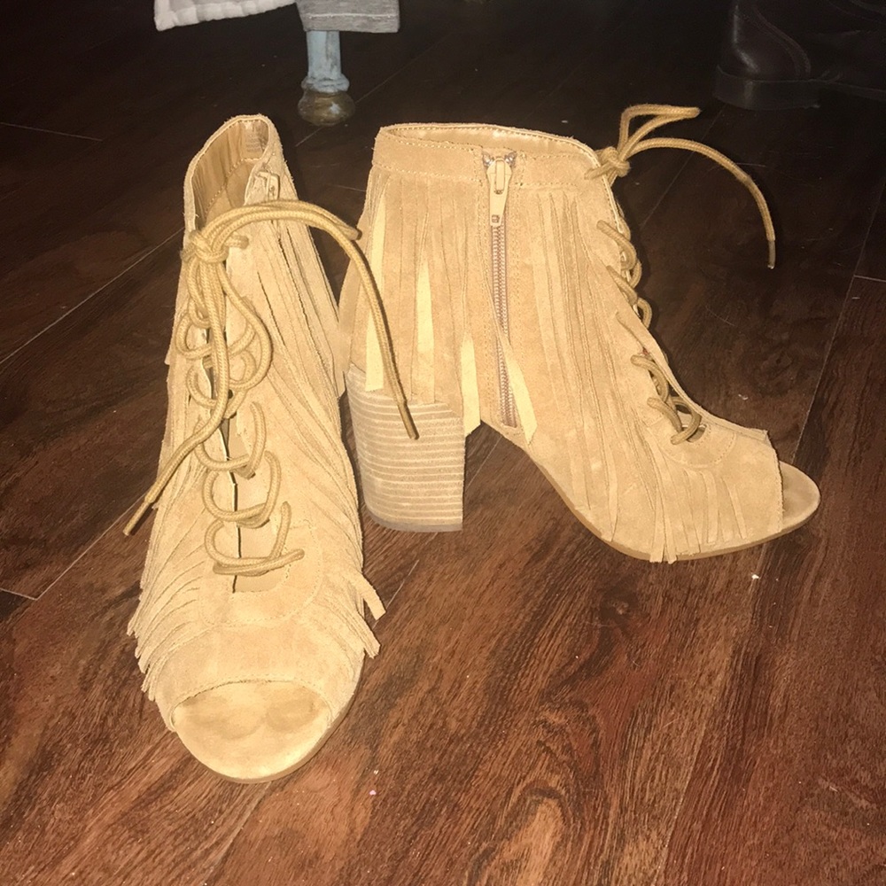 Fringe High Heels